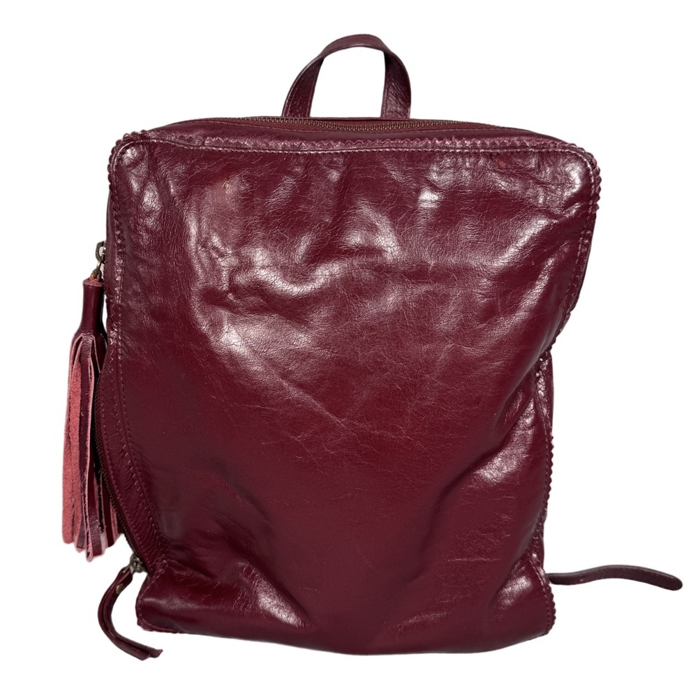 latico Burgundy Leather Backpack